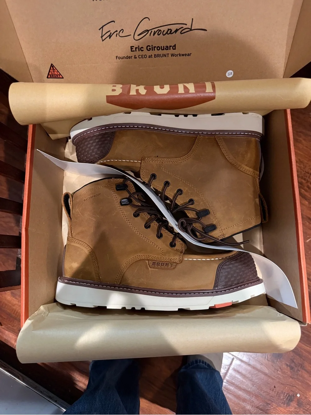 Men’s BRUNT Leather Work Boot Comp toe